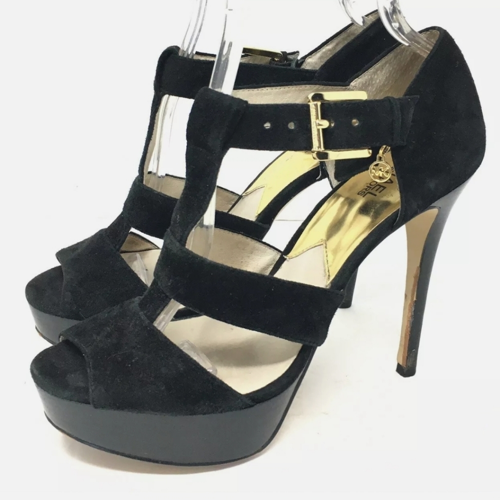 Michael Kors Open Toe Platform Heels 9.5M - Picture 5 of 9